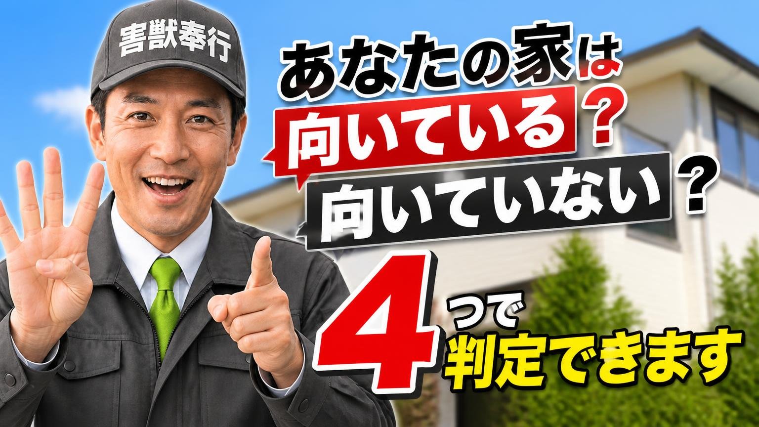 あなたの家は「向いている」?「向いていない」?4つで判定できます
