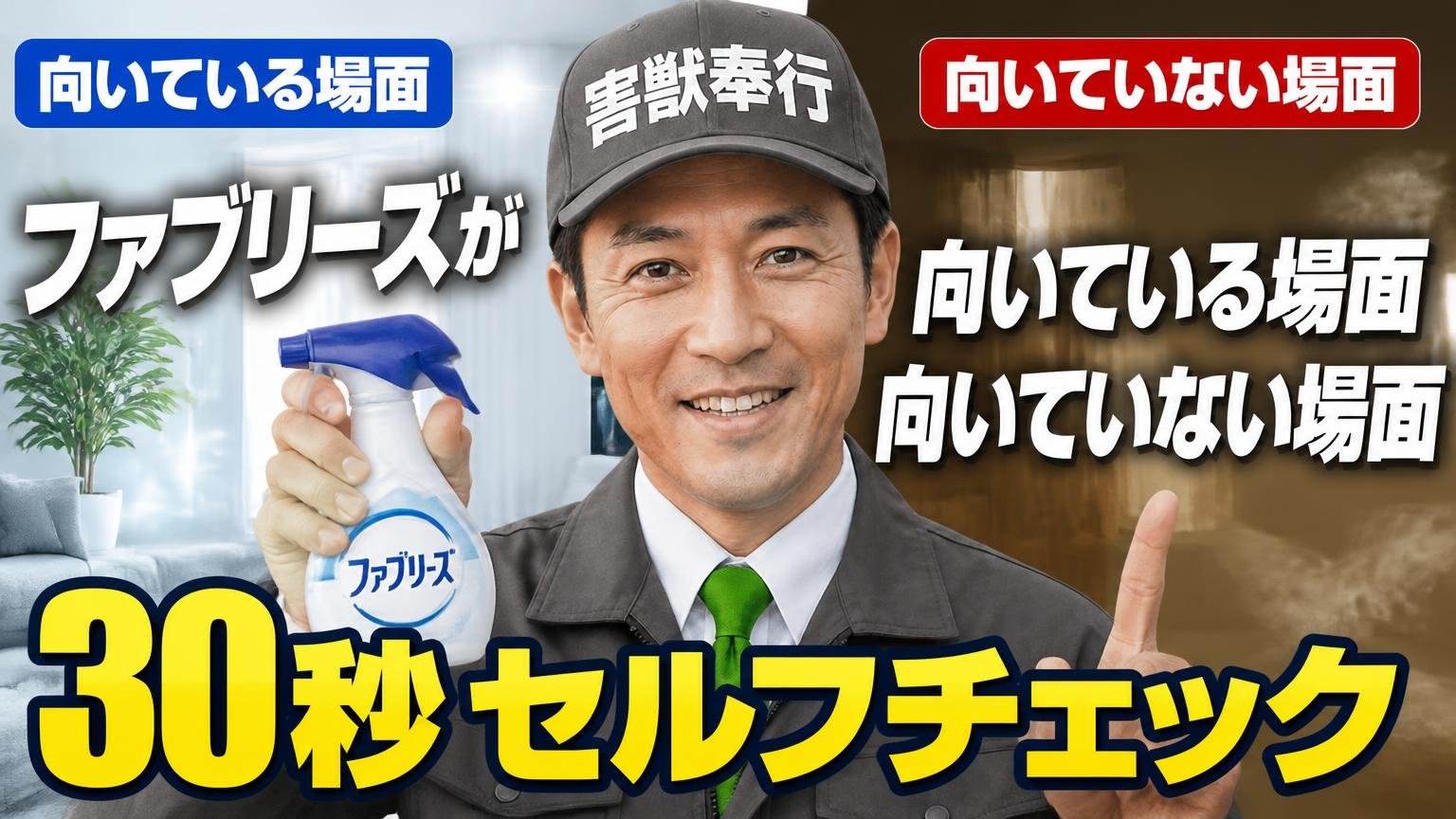 ファブリーズが「向いている場面」と「向いていない場面」【30秒セルフチェック】