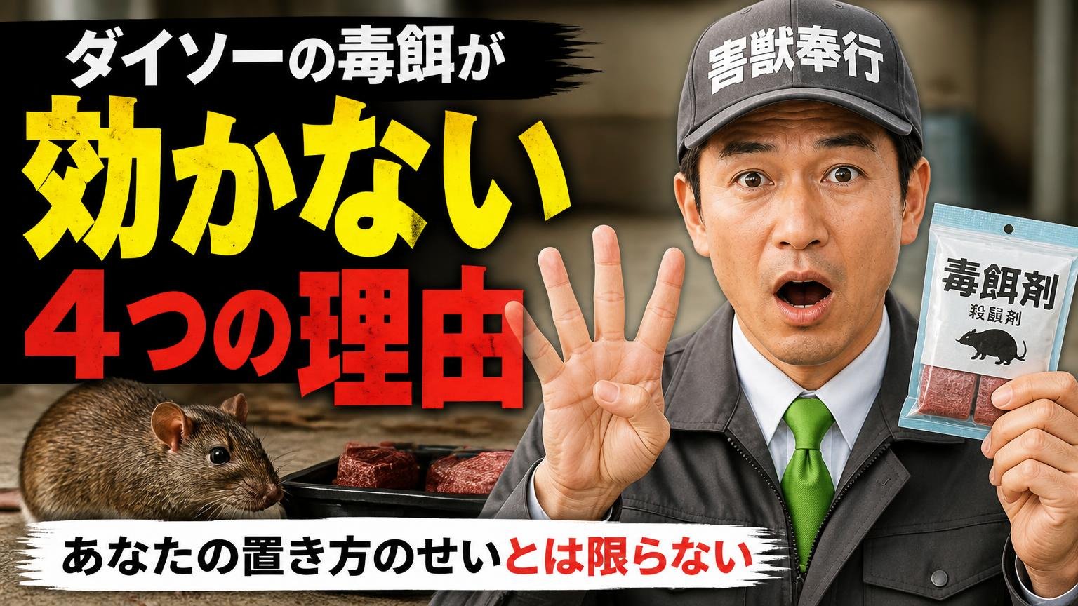 ダイソーの毒餌が効かない4つの理由|あなたの置き方のせいとは限らない