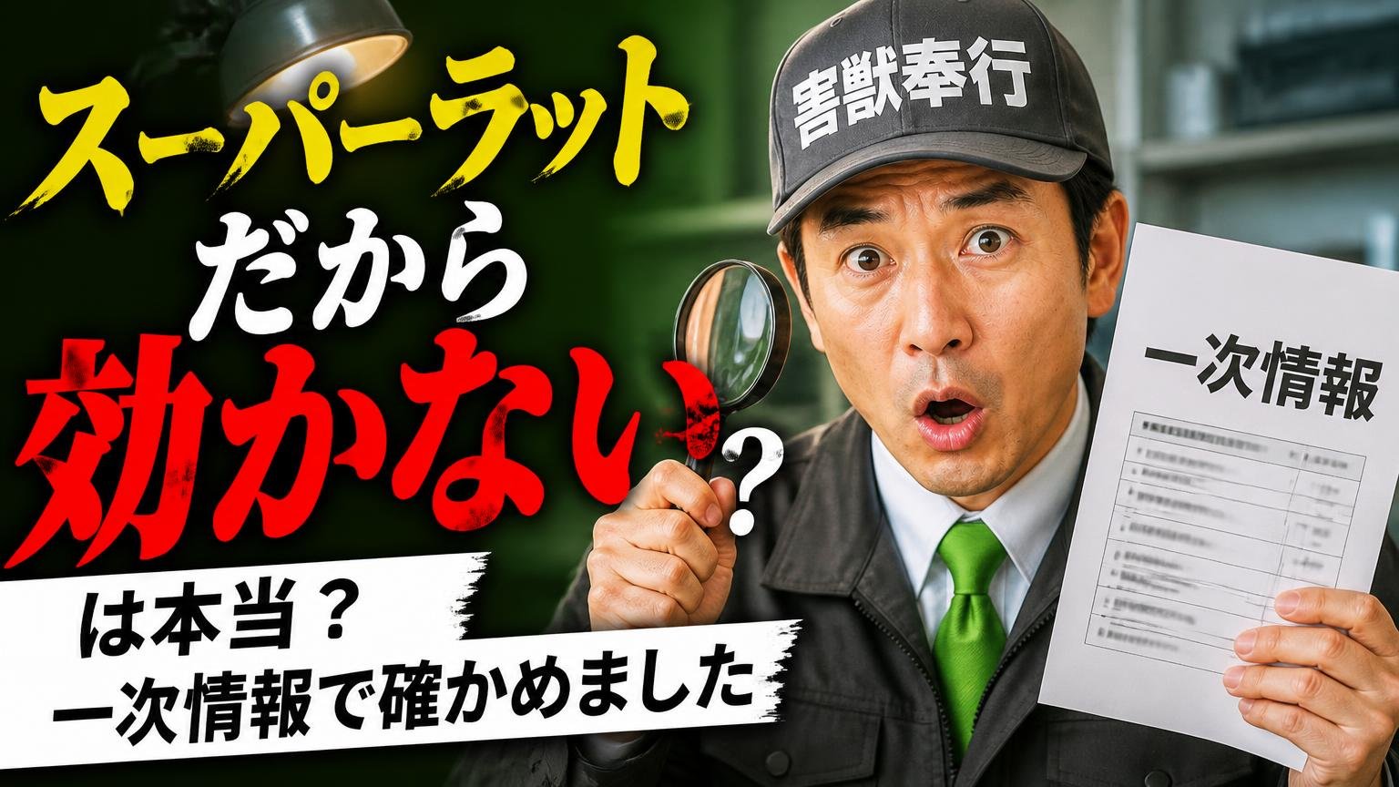 「スーパーラットだから効かない」は本当？一次情報で確かめました