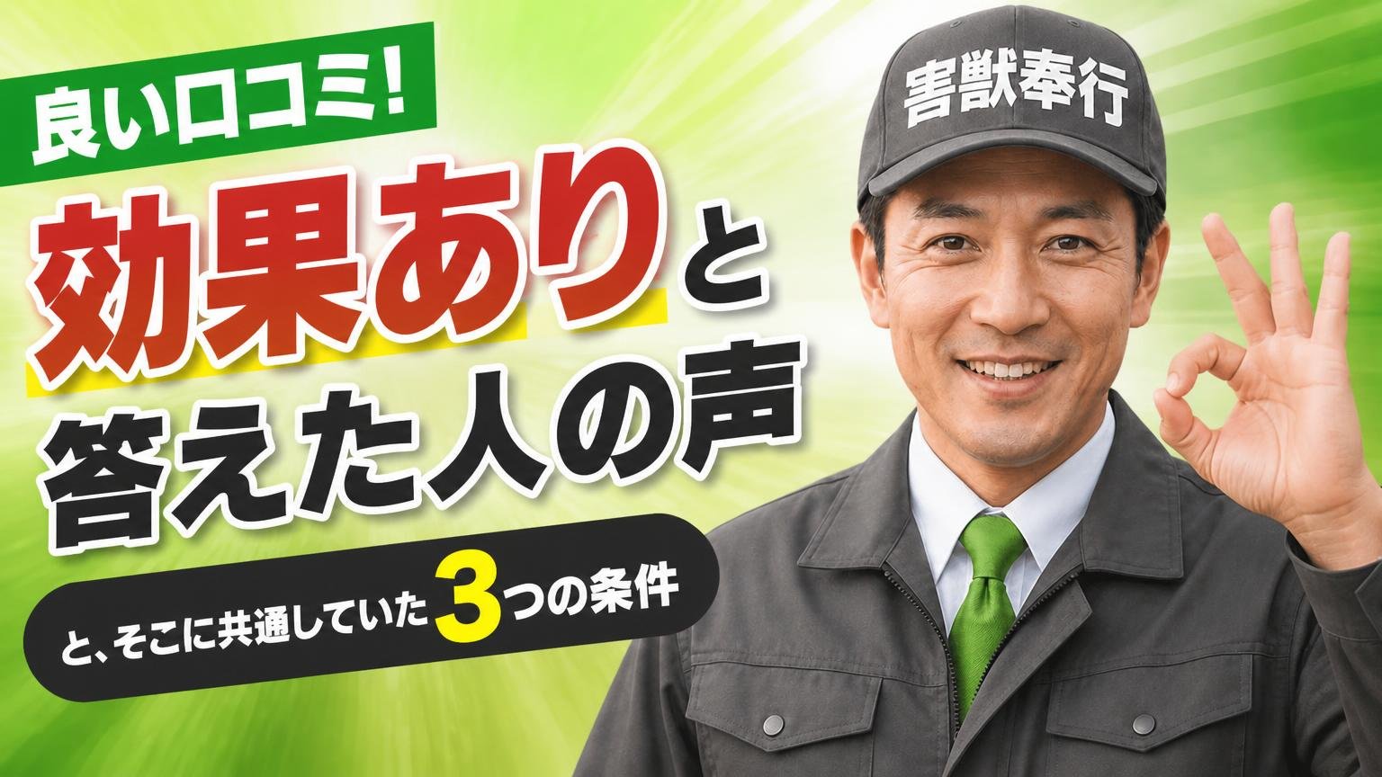 【良い口コミ】効果ありと答えた人の声と、そこに共通していた3つの条件