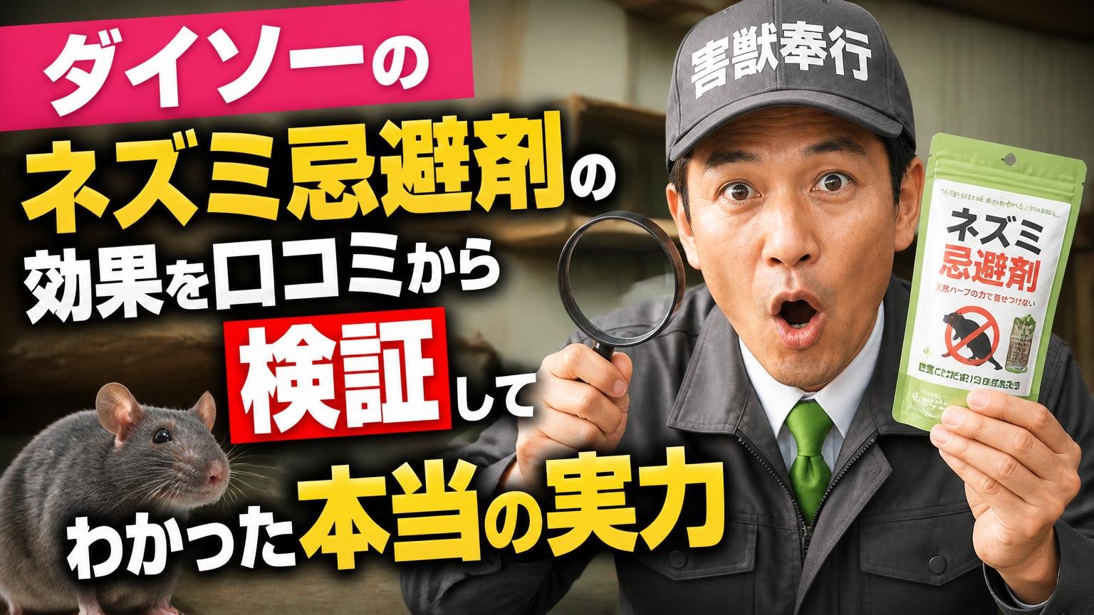 ダイソーのネズミ忌避剤の効果を口コミから検証してわかった本当の実力