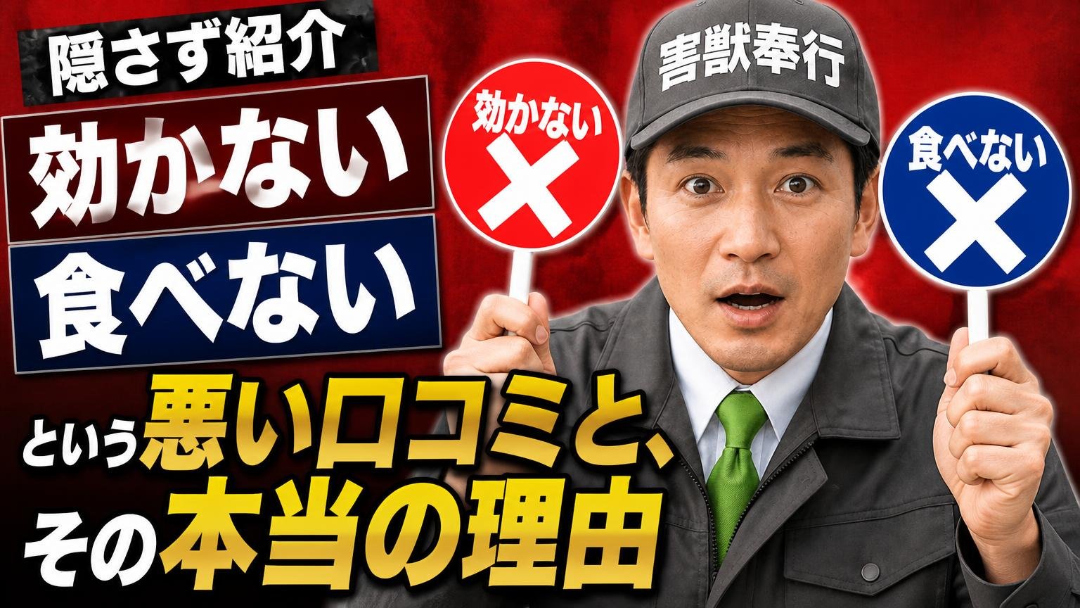 隠さず紹介：「効かない」「食べない」という悪い口コミと、その本当の理由