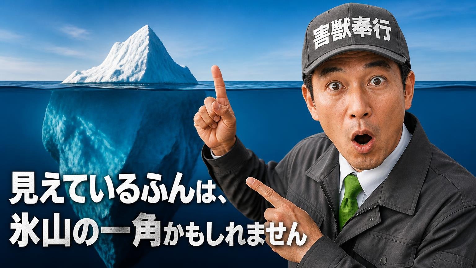 見えているふんは、氷山の一角かもしれません
