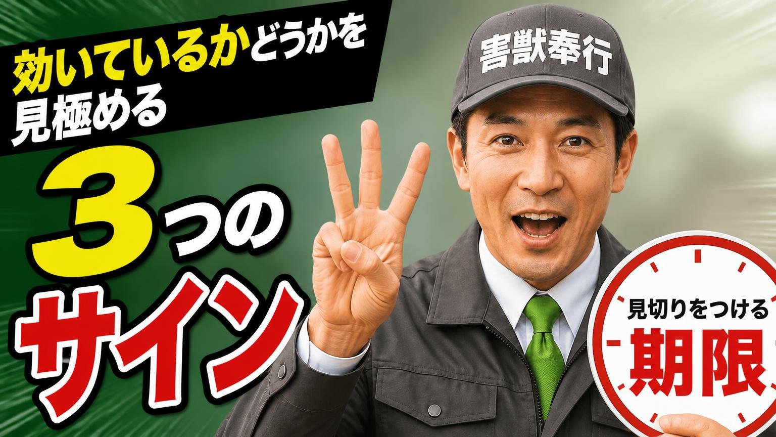 効いているかどうかを見極める3つのサインと、見切りをつける期限