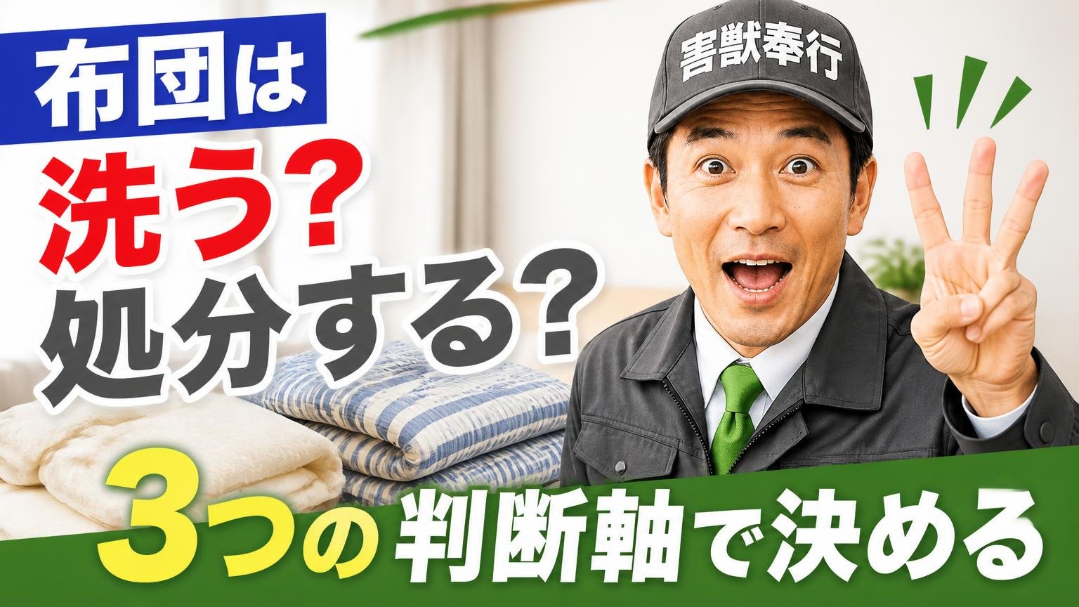 布団は洗う? 処分する? 3つの判断軸で決める