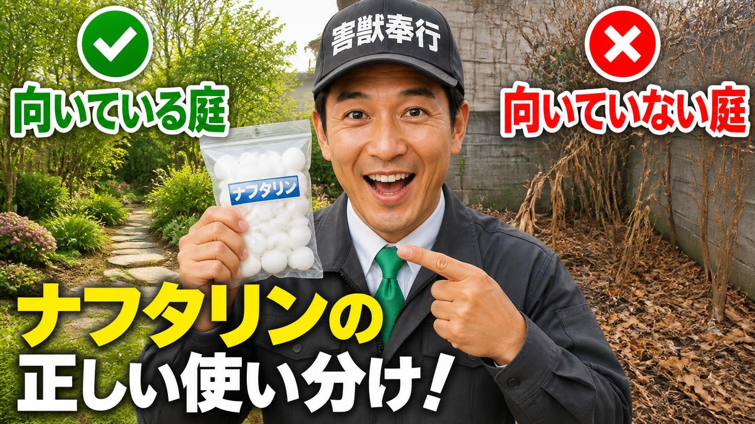 ナフタリンが向いている庭・向いていない庭の見分け方