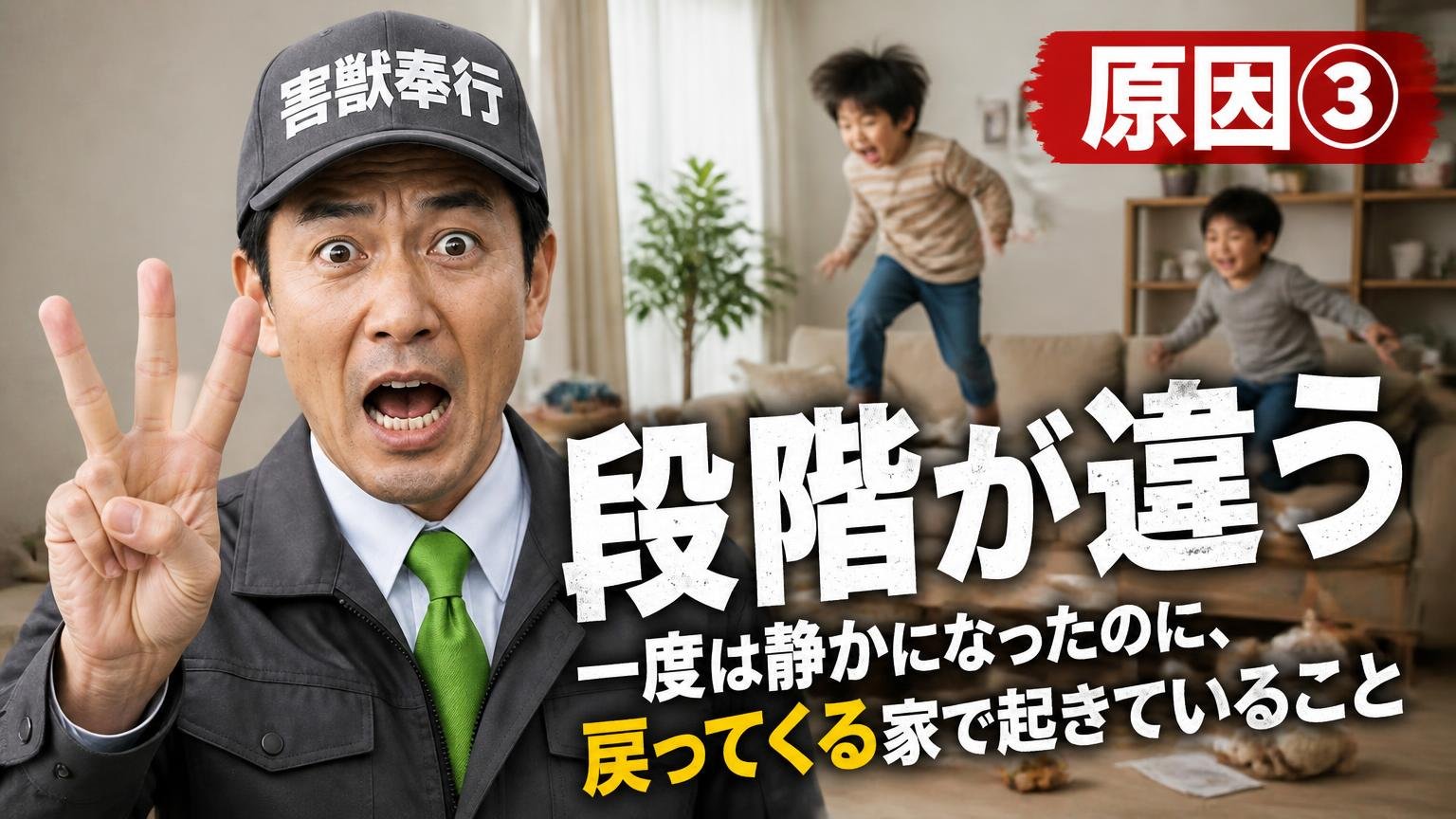 原因③:段階が違う|一度は静かになったのに、戻ってくる家で起きていること