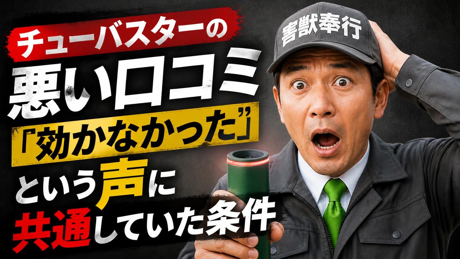 チューバスターの悪い口コミ｜「効かなかった」という声に共通していた条件