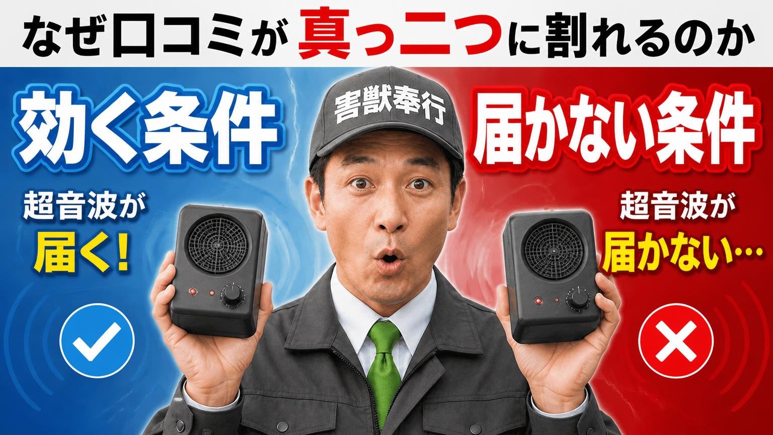 なぜ口コミが真っ二つに割れるのか｜超音波が「効く条件」と「届かない条件」