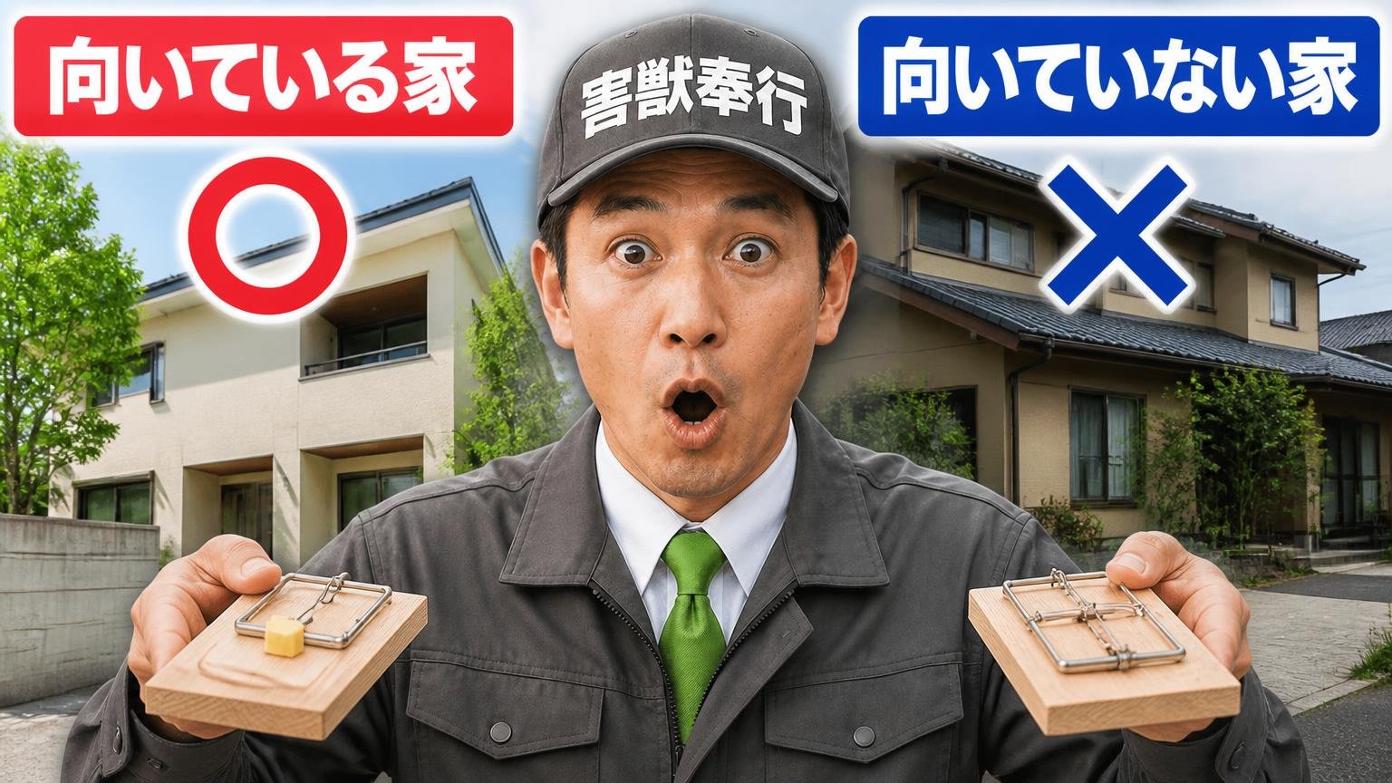 ネズミホイホイが向いている家、向いていない家