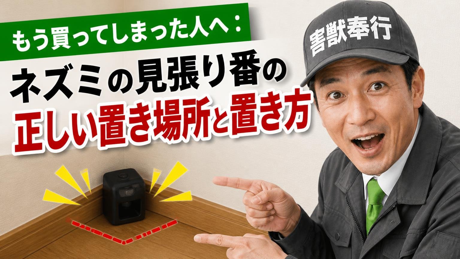 もう買ってしまった人へ:ネズミの見張り番の正しい置き場所と置き方