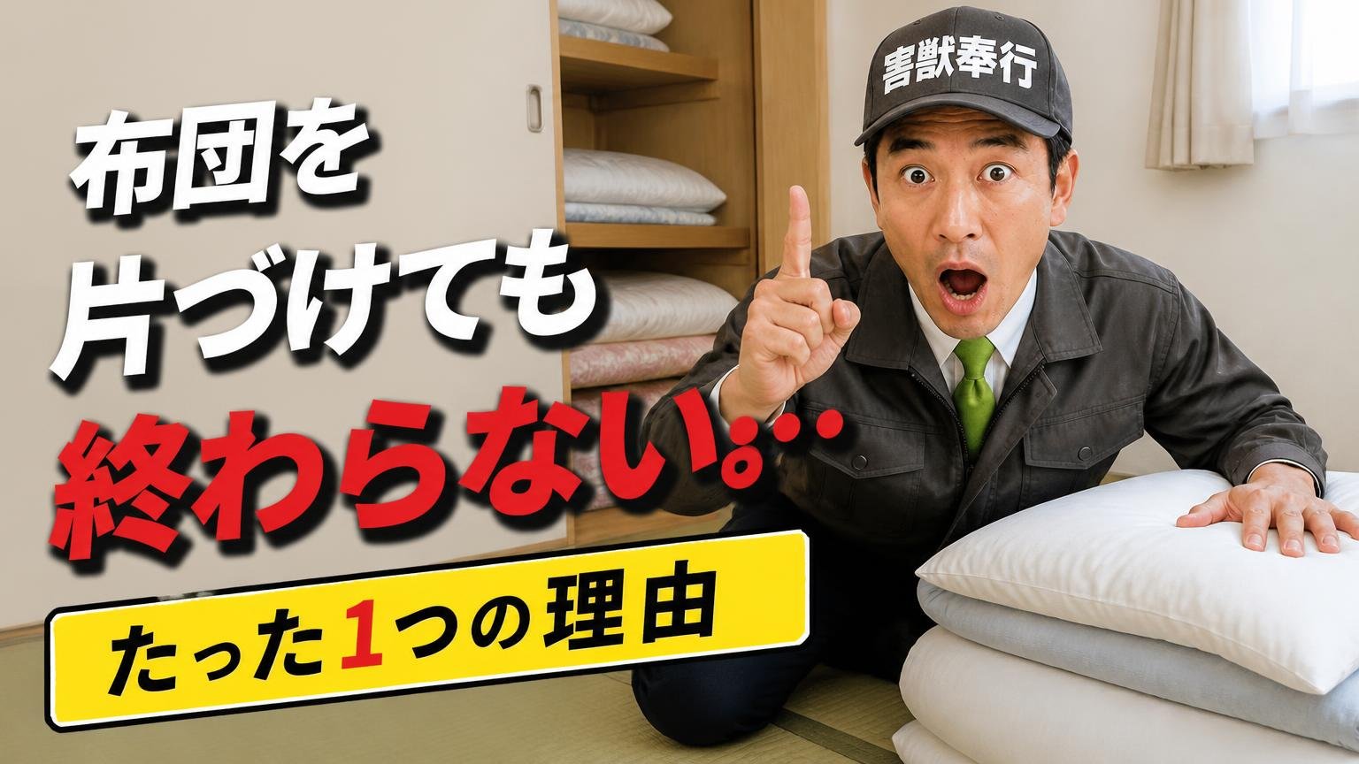 布団を片づけても終わらない、たった1つの理由