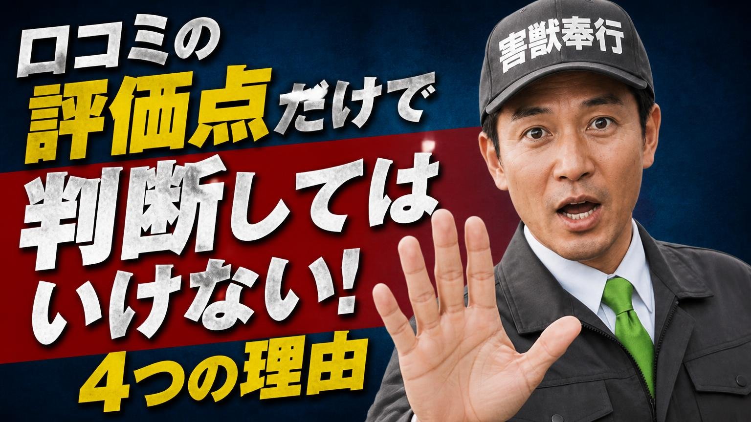 口コミの評価点だけで判断してはいけない、4つの理由
