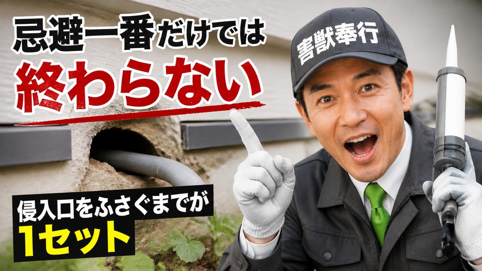 忌避一番だけでは終わらない理由|侵入口をふさぐまでが1セット