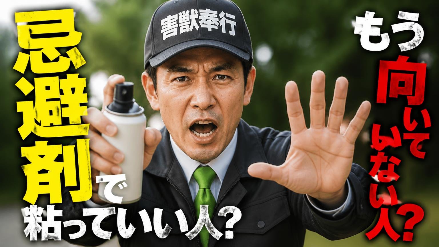 あなたは忌避剤で粘っていい人?もう向いていない人?