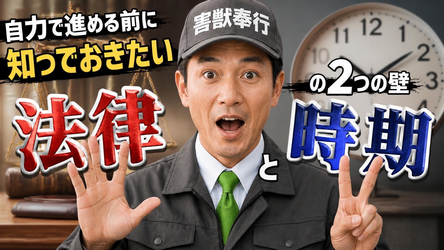 自力で進める前に知っておきたい「法律」と「時期」の2つの壁