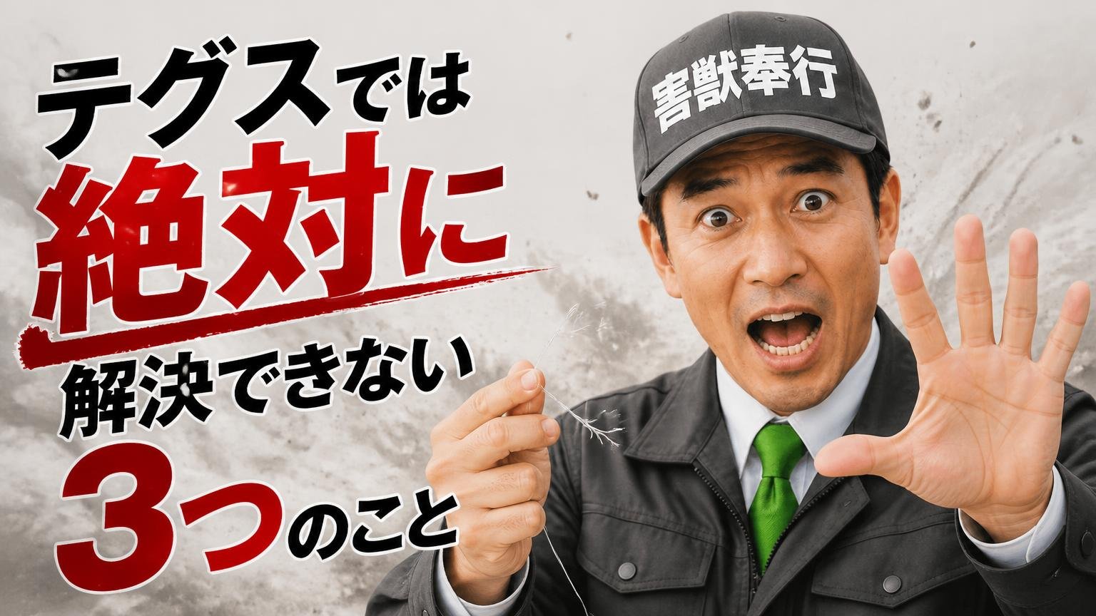 テグスでは絶対に解決できない3つのこと