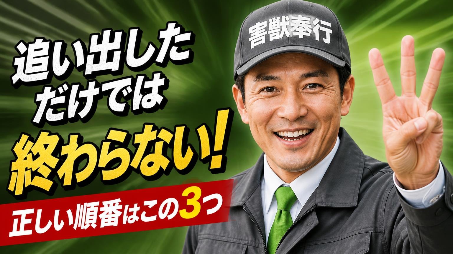 追い出しただけでは終わらない。正しい順番はこの3つ