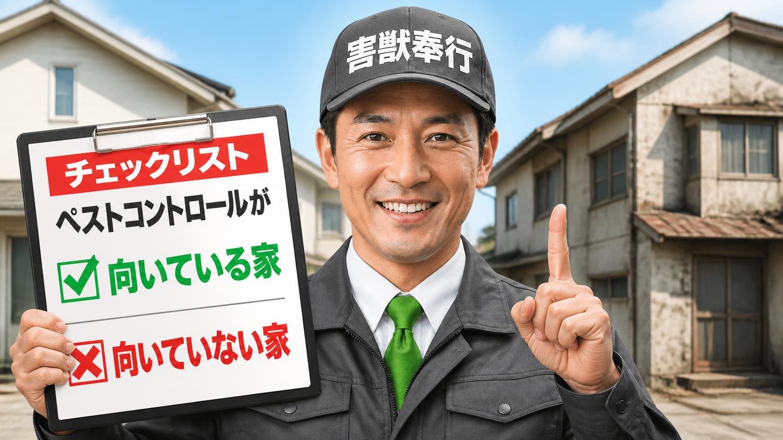 ペストコントロが向いている家・向いていない家【チェックリスト】