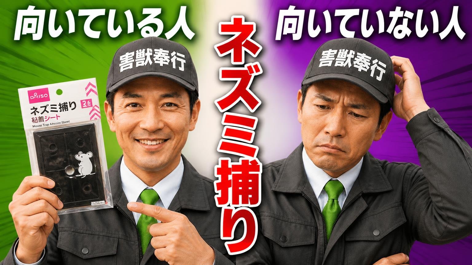 ダイソーのネズミ捕りが「向いている人」と「向いていない人」