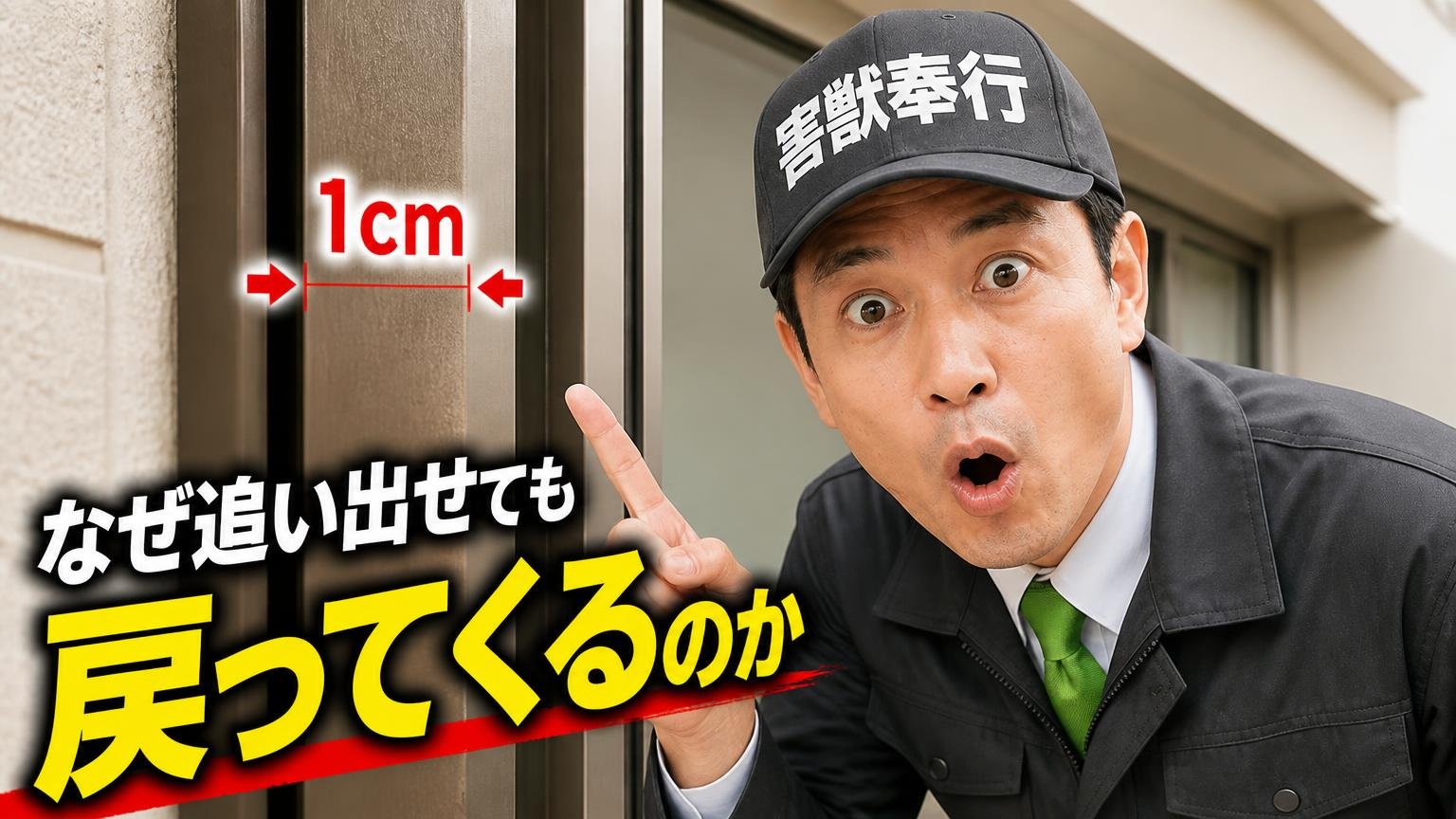 なぜ追い出せても戻ってくるのか。原因は「1cmのすき間」にある