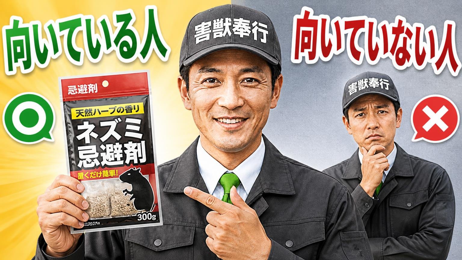ダイソーのネズミ忌避剤が向いている人・向いていない人