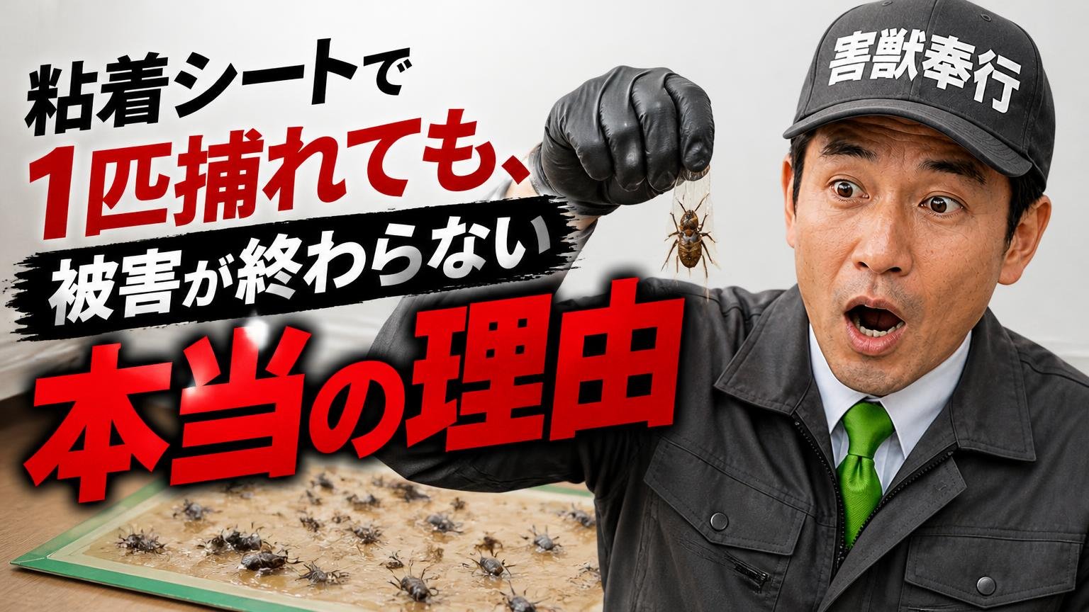 粘着シートで1匹捕れても、被害が終わらない本当の理由