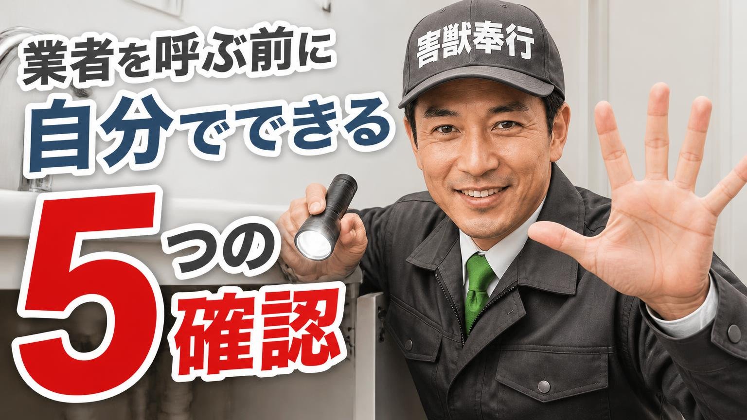業者を呼ぶ前に、自分でできる5つの確認