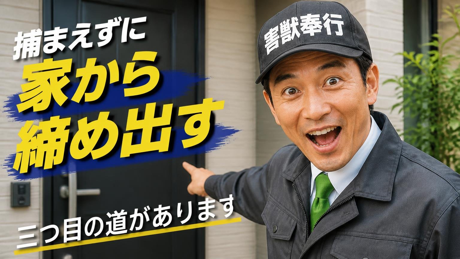 捕まえずに家から締め出す、三つ目の道があります