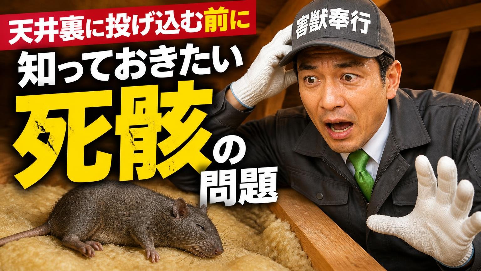 天井裏に投げ込む前に知っておきたい「死骸」の問題