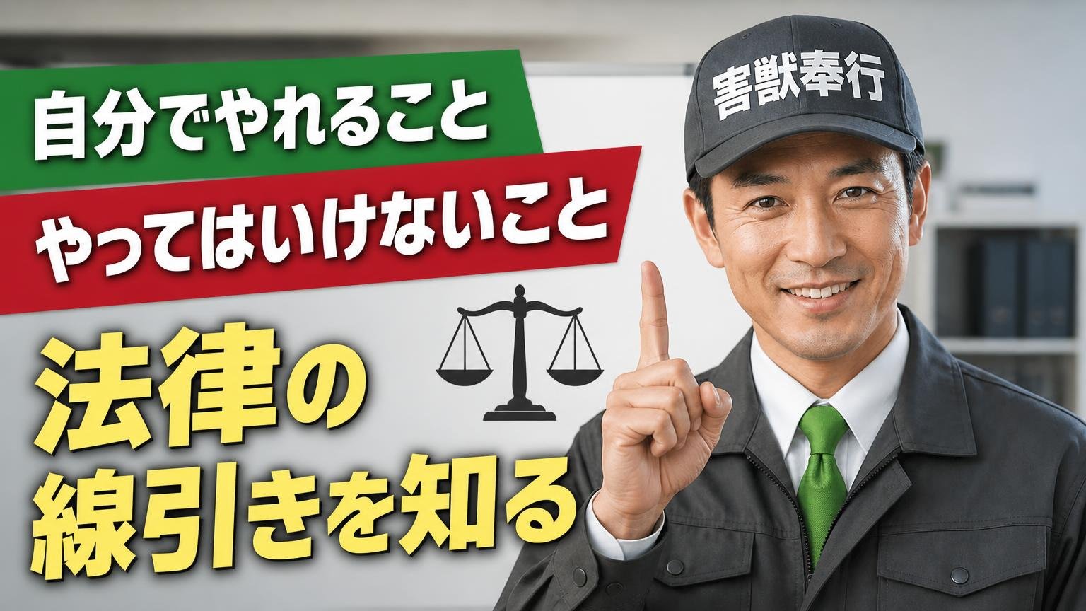 自分でやれること・やってはいけないこと｜法律の線引きを知る