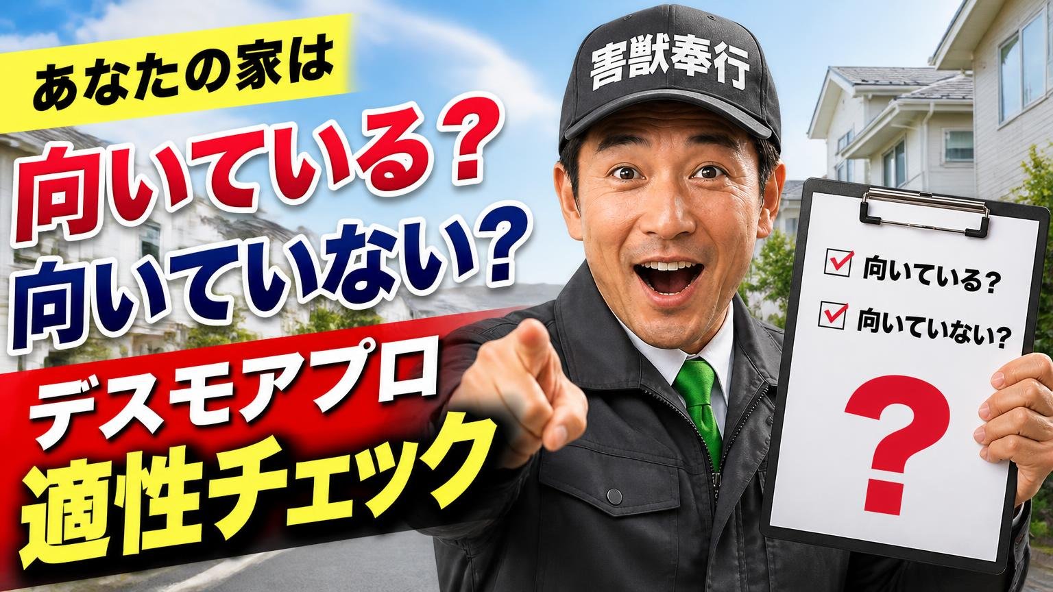 あなたの家は向いている?向いていない?デスモアプロ適性チェック