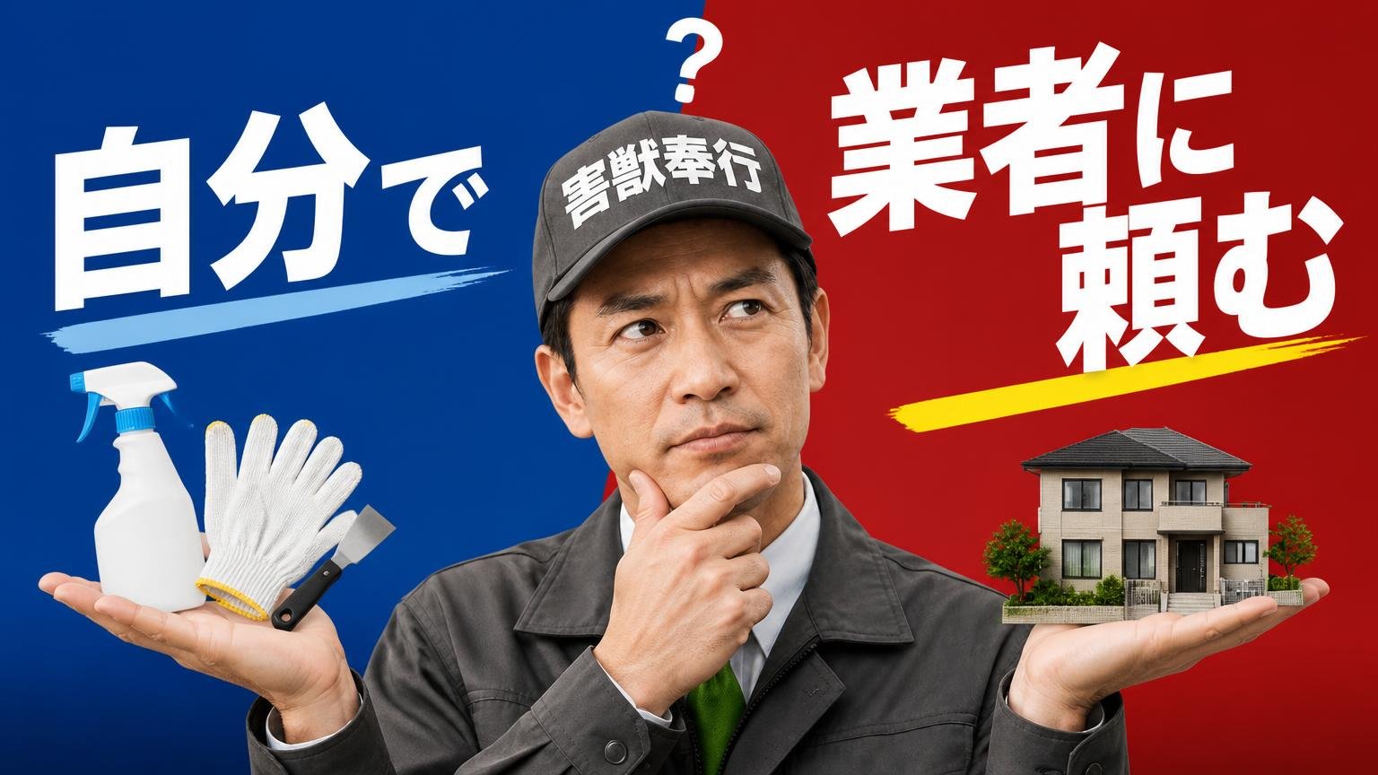 自分でやるか、業者に頼むか。判断の分かれ目