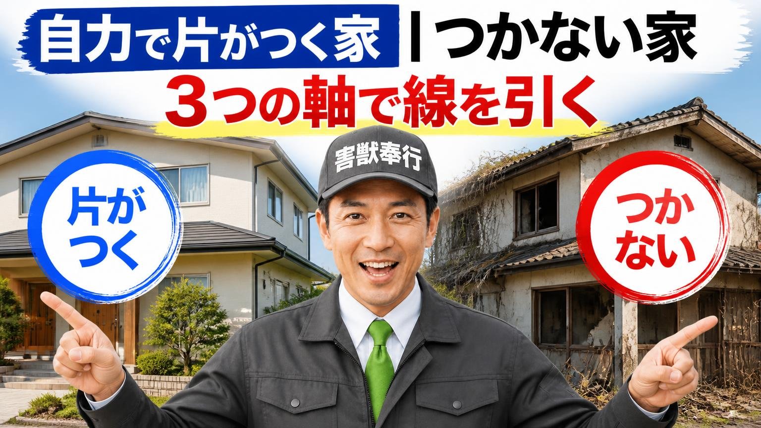 自力で片がつく家、つかない家｜3つの軸で線を引く