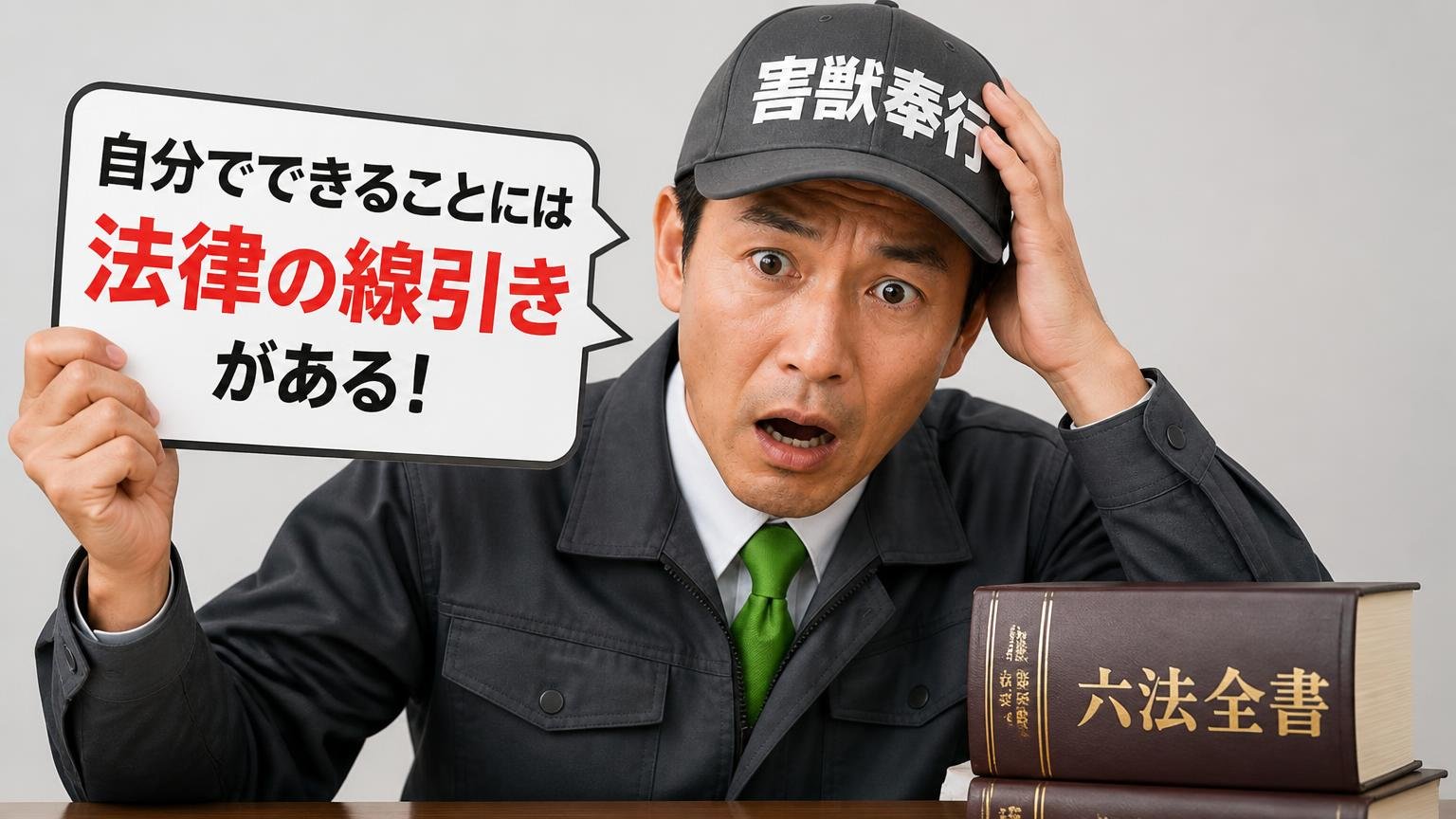 追い出せなかったとき、自分でできることには法律の線引きがある