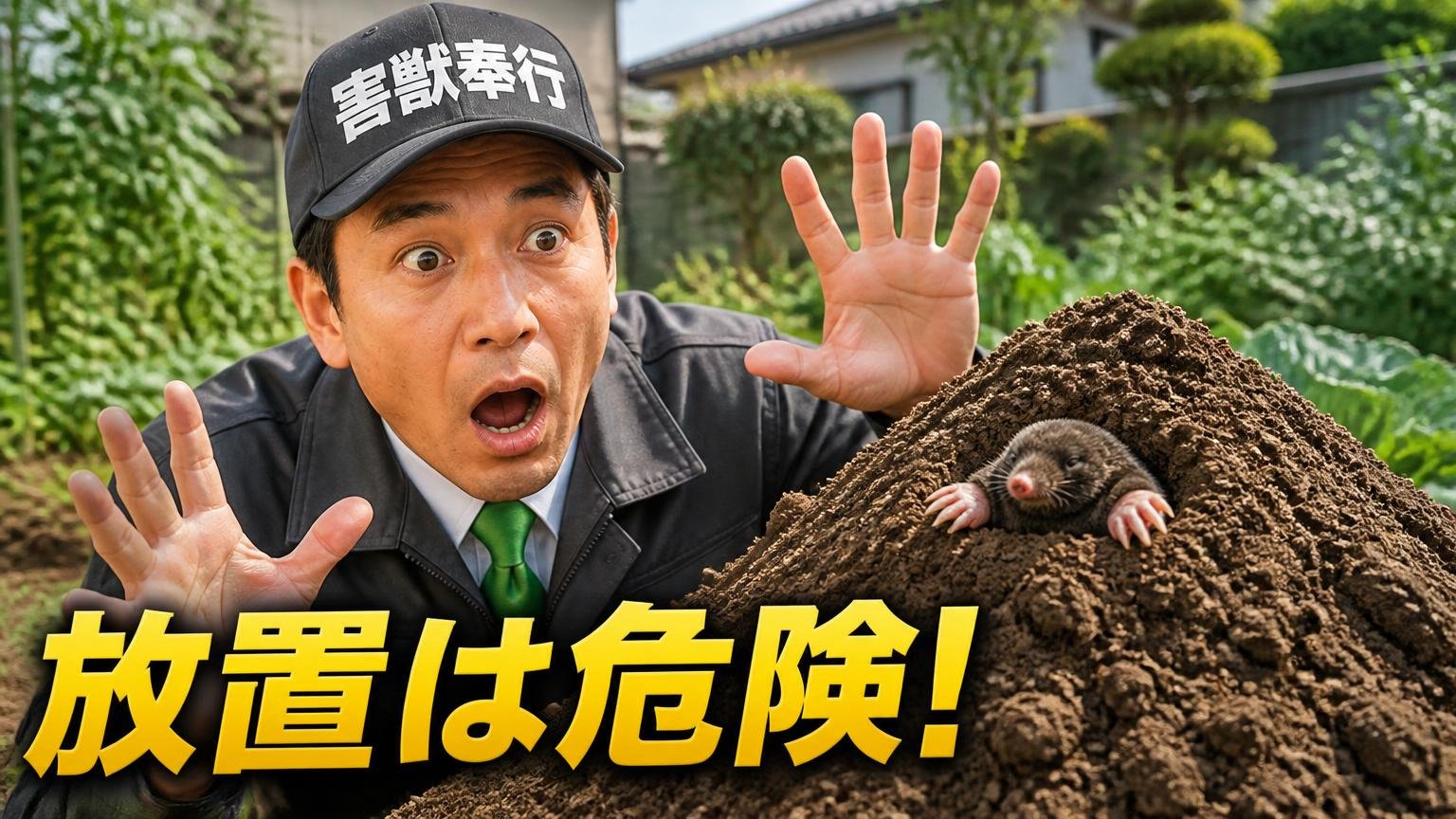 モグラ塚を放っておくと、庭や畑で何が起きるのか