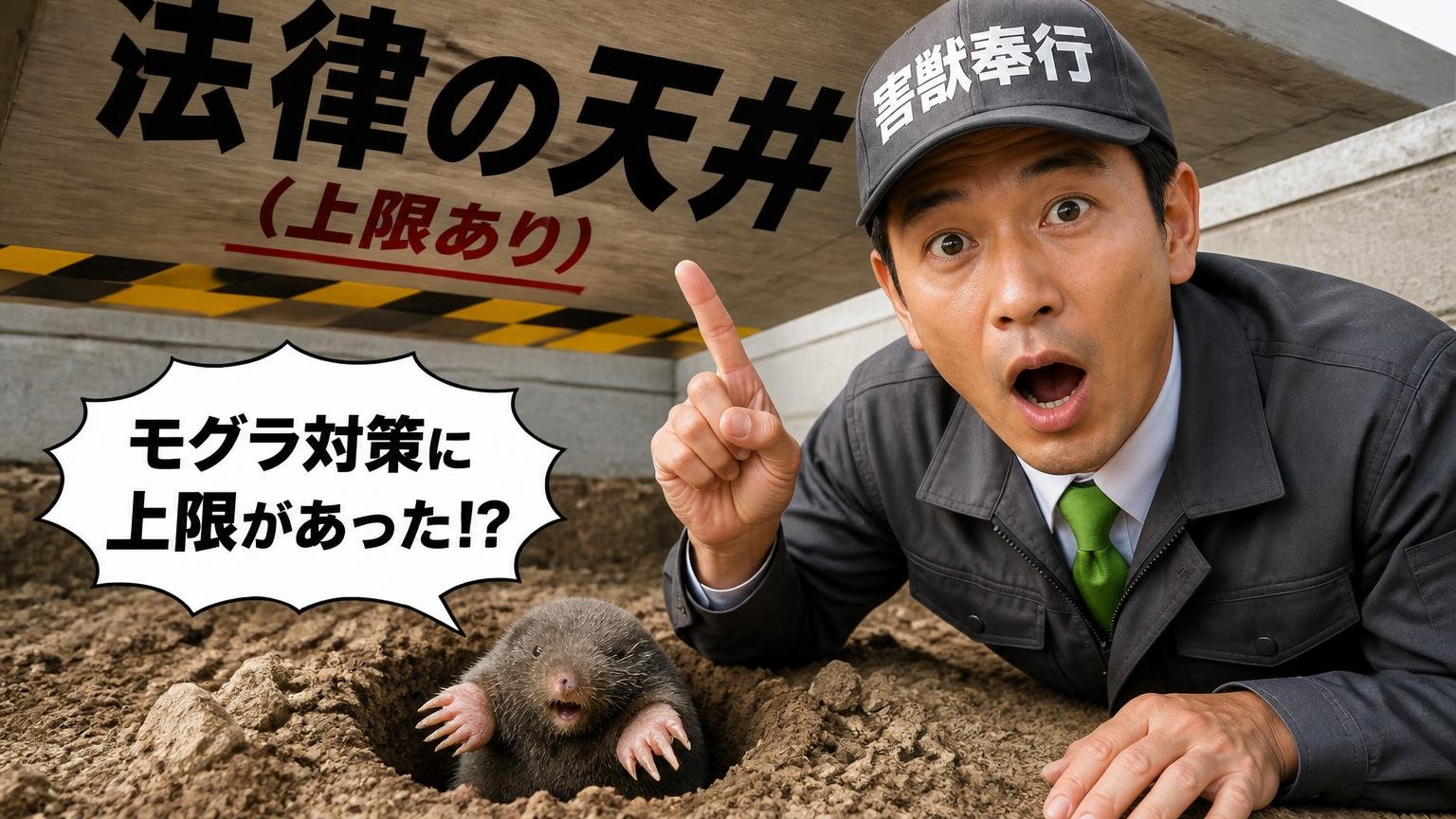 意外と知られていない、モグラ対策の「法律の天井」