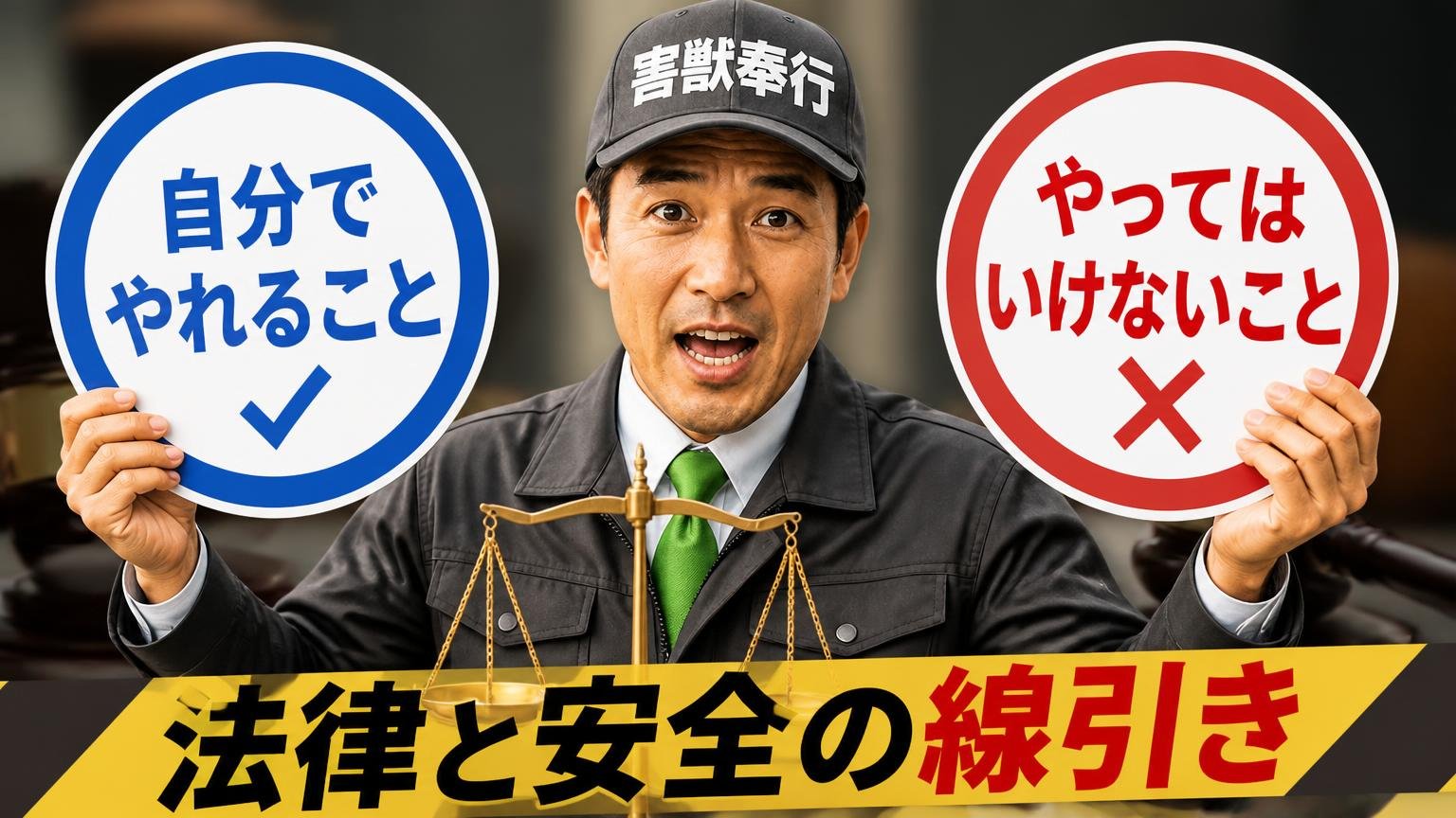 自分でやれること、やってはいけないこと|法律と安全の線引き