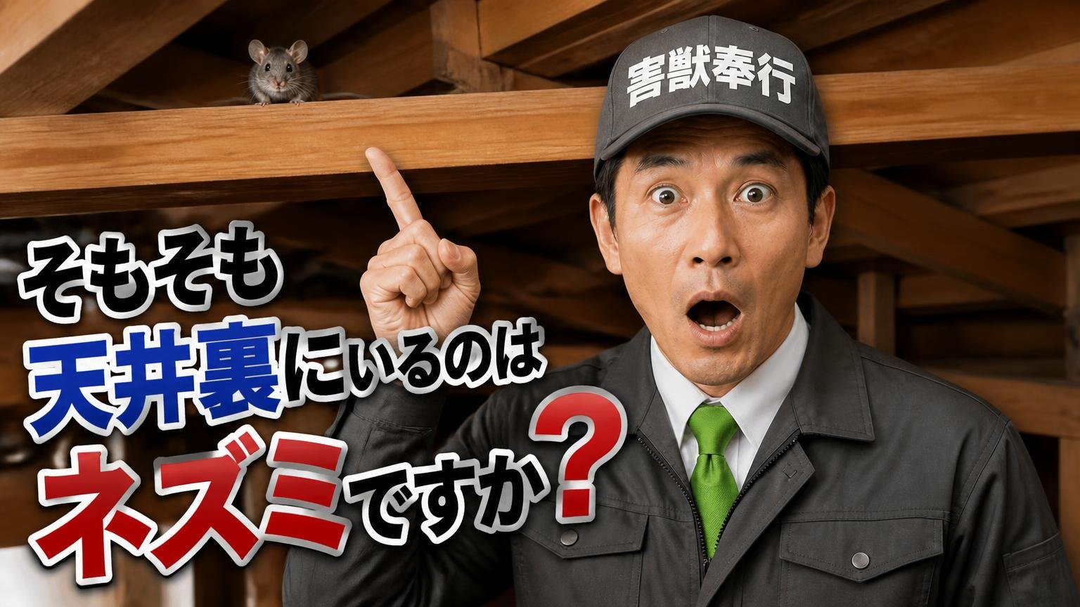 そもそも、天井裏にいるのはネズミですか?