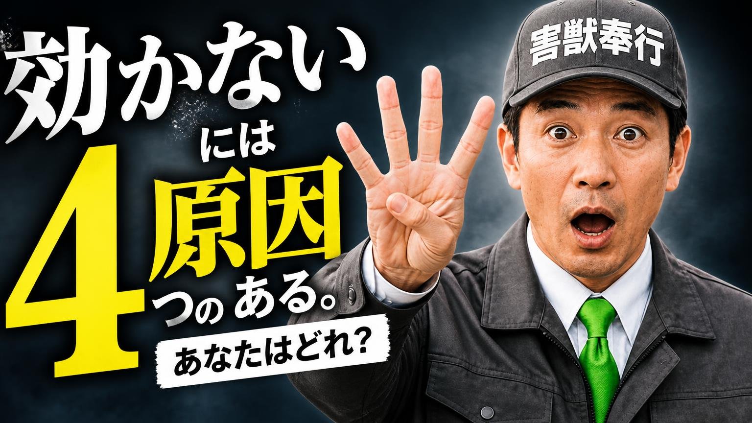 「効かない」には4つの原因がある。あなたはどれ?