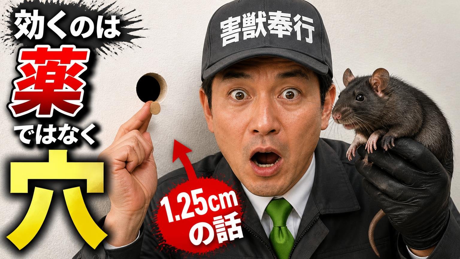 効くのは「薬」ではなく「穴」|クマネズミと1.25cmの話