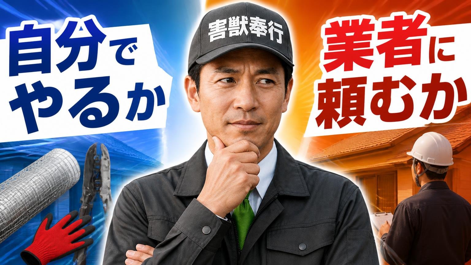 自分でやるか、業者に頼むか。線を引く基準はここです