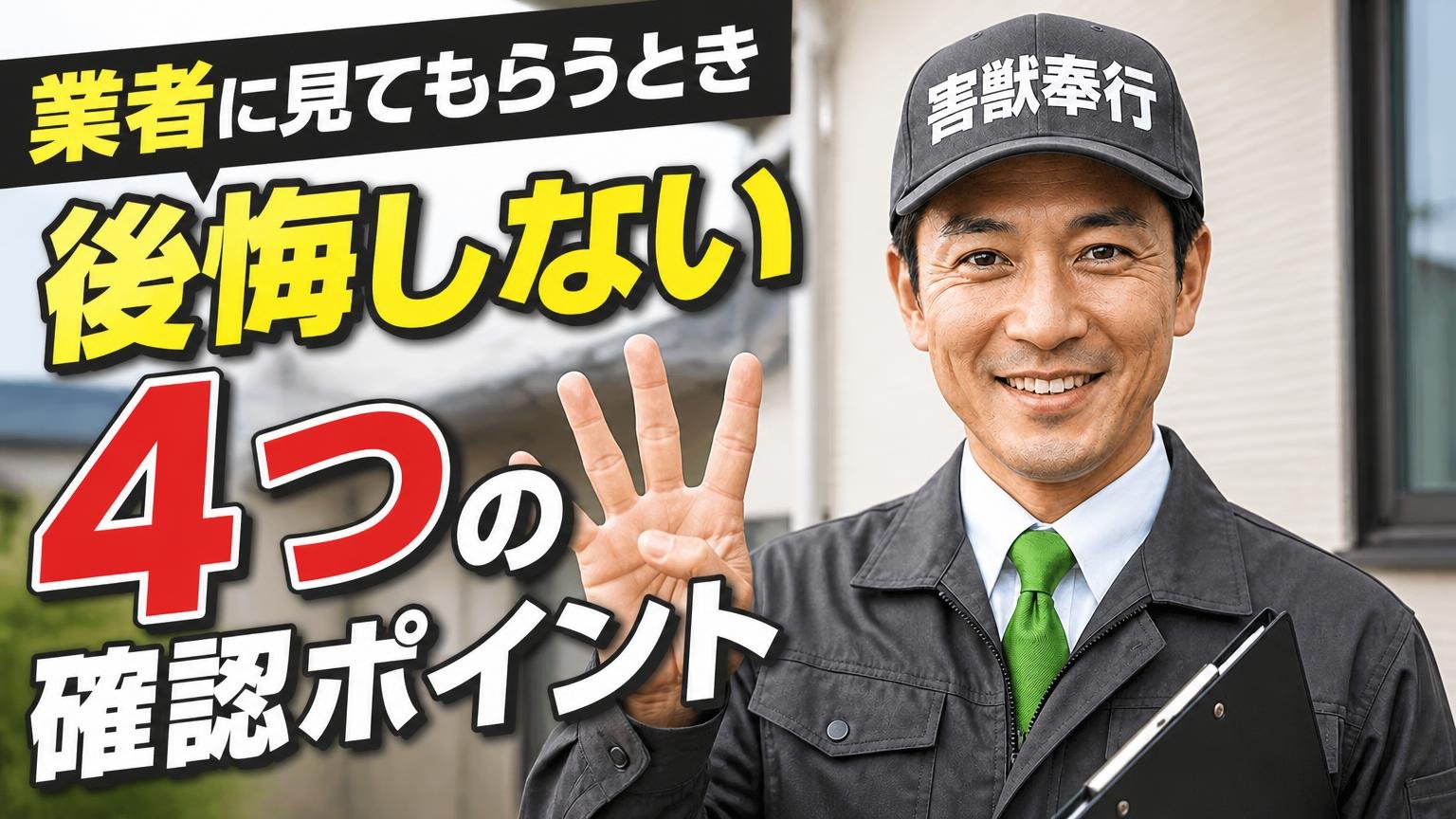 業者に見てもらうとき、後悔しないための4つの確認ポイント