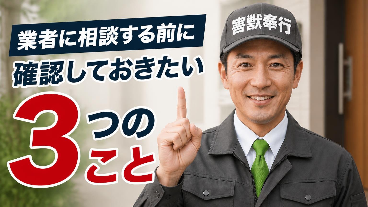 業者に相談する前に確認しておきたい3つのこと