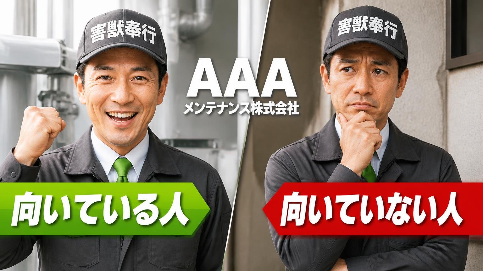 AAAメンテナンス株式会社が向いている人・向いていない人