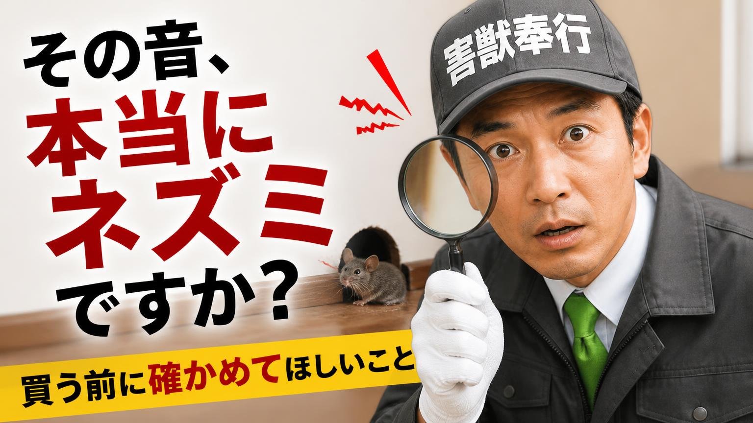 その音、本当にネズミですか？買う前に確かめてほしいこと