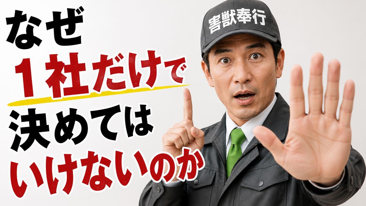 なぜ1社だけで決めてはいけないのか