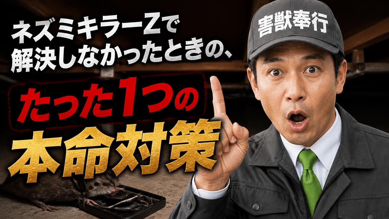 ネズミキラーZで解決しなかったときの、たった1つの本命対策