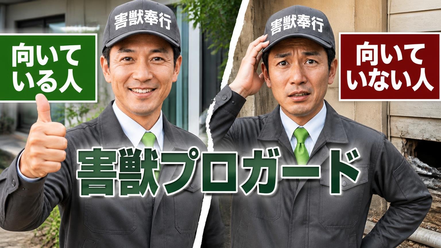 害獣プロガードが向いている人・向いていない人